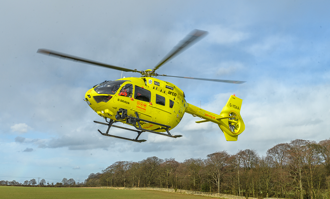 Rapid response emergency service Yorkshire Air Ambulance