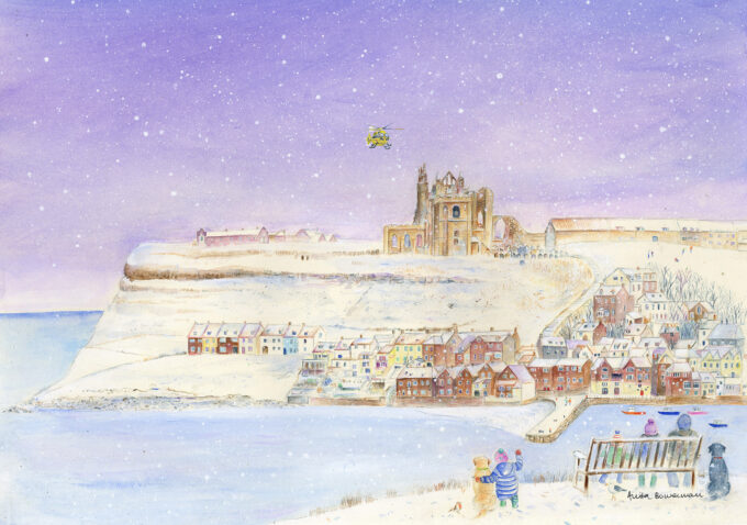 Magical Snowfall over Whitby, Yorkshire