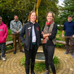 Group in a garden