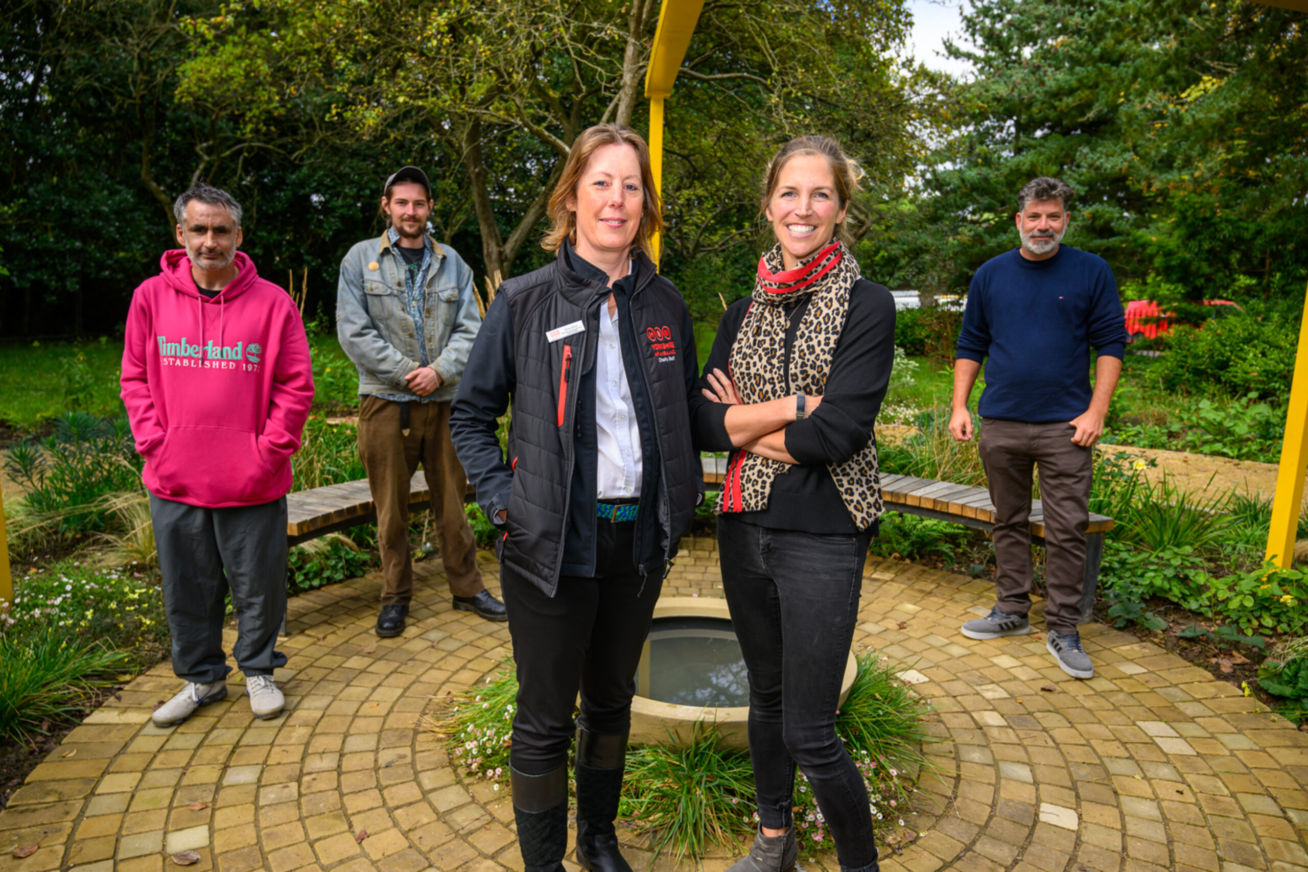 Group in a garden