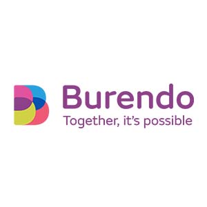 Company logo with the words 'Burendo Together, it's possible'