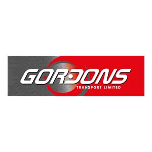 Company logo with the words 'Gordons Transport Limited'